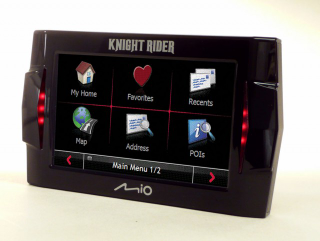 Illustration for article titled Knight Rider GPS With KITT's Voice!